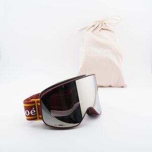 Chloe CH0072S 002 Shield Ski Mask/Sunglasses - Burgundy/Yellow/Violet